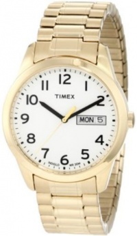 Timex Men's T2N064 Elevated Classics Dress Gold-Tone Expansion Band Watch Timex Men's T2N064 Elevated Classics Dress Gold-Tone Expansion Band Watch