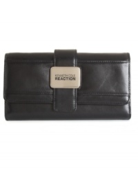 Get it together: The Midtown flap clutch wallet by Kenneth Cole Reaction organizes all your essentials. Get it together: The Midtown flap clutch wallet by Kenneth Cole Reaction organizes all your essentials.