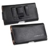 Fosmon Leather Horizontal Carrying Pouch / Case for Samsung Galaxy S3 S III / S2 S II - Black