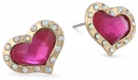 Betsey Johnson A Day at the Zoo Crystal Heart Stud Earrings Betsey Johnson A Day at the Zoo Crystal Heart Stud Earrings