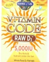 Garden of Life Vitamin Code Raw D3 5000 Multivitamins, 60 Count