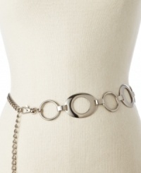 Accent your waist or hug your hips with this versatile chain belt by Nine West. Accent your waist or hug your hips with this versatile chain belt by Nine West.