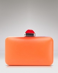 Where are you going? This little leather Overture Judith Leiber clutch knows you've got big plans, and adds a major dose of color to your nighttime agenda. Where are you going? This little leather Overture Judith Leiber clutch knows you've got big plans, and adds a major dose of color to your nighttime agenda.