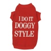 Zack & Zoey Doggy Style Dog T-Shirt, X-Small, Red