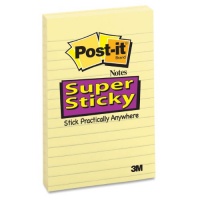 Post-it Super Sticky Notes, 4 x 6-Inches, Canary Yellow, Lined, 4-Pads/Pack Post-it Super Sticky Notes, 4 x 6-Inches, Canary Yellow, Lined, 4-Pads/Pack