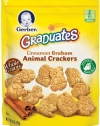 Gerber Graduates Animal Crackers Pouch, Cinnamon Graham, 6 Ounce (Pack of 4)