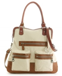 The Metro purse by Style&co. shows off its versatility. Carry it as a satchel, or sling it on crossbody style. The Metro purse by Style&co. shows off its versatility. Carry it as a satchel, or sling it on crossbody style.