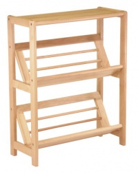 Winsome Wood 2-Tier Bookshelf, Natural Winsome Wood 2-Tier Bookshelf, Natural