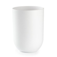 Umbra Touch Bathroom Waste Can, White Umbra Touch Bathroom Waste Can, White