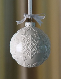 Wedgwood Holiday Snowflake Ornament Snowflake White Ball Wedgwood Holiday Snowflake Ornament Snowflake White Ball