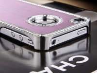 Pandamimi Dana Brand Luxury Bling Rhinestone Chrome Hard Case Cover for Apple Cool iPhone 4S 4 4G Case Pink with Free Sc Pandamimi Dana Brand Luxury Bling Rhinestone Chrome Hard Case Cover for Apple Cool iPhone 4S 4 4G Case Pink with Free Sc