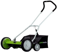 GreenWorks 25062 18-Inch 5-Blade Push Reel Lawn Mower With Grass Catcher GreenWorks 25062 18-Inch 5-Blade Push Reel Lawn Mower With Grass Catcher