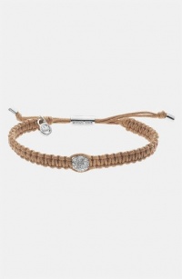 Michael Kors Light Brown Safari Glam Leather Bracelet MKJ1648