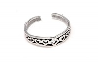 Sterling Silver Heart Toe Ring Adjustable Fit Include Gift Pouch. Sterling Silver Heart Toe Ring Adjustable Fit Include Gift Pouch.