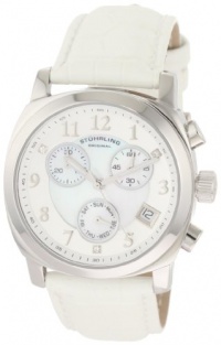 Stuhrling Original Women's 246.1115P7 Vogue Audrey Fiorenza Swiss Quartz Chronograph Swarovski Crystal Mother-Of-Pearl Day and Date White Watch Stuhrling Original Women's 246.1115P7 Vogue Audrey Fiorenza Swiss Quartz Chronograph Swarovski Crystal Mother-Of-Pearl Day and Date White Watch
