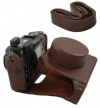 MegaGear Fujifilm FinePix X20 , X10 EVER READY Leather Case Bag Dark Brown