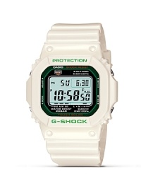The G-Shock is an environmentally friendly watch. With solar powered technology, full auto backlight. Features world time and a daily alarm with snooze button. Strap with buckle closure. The G-Shock is an environmentally friendly watch. With solar powered technology, full auto backlight. Features world time and a daily alarm with snooze button. Strap with buckle closure.