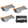 GTS � 1 Drum Unit for Brother DR420 and 3 Toner Cartridge for Brother TN450 (TN420)