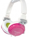 Panasonic RP-DJS400-Z DJ Street Model Headphones (White/Pink)