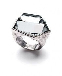 Bar III Ring, Silver-Tone Lucite Stone Ring, Size 7 Bar III Ring, Silver-Tone Lucite Stone Ring, Size 7