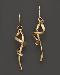 Brilliant, interlocking twists of 14K yellow gold. Brilliant, interlocking twists of 14K yellow gold.