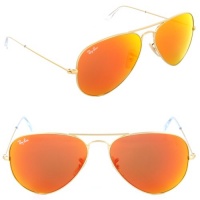 Ray-Ban RB 3025 112/69 Metal Aviator Gold / Brown Orange Mirror Ray-Ban RB 3025 112/69 Metal Aviator Gold / Brown Orange Mirror