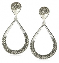 Judith Jack Silver SEA Sterling Silver and Marcasite Hammered Tear Drop Earrings Judith Jack Silver SEA Sterling Silver and Marcasite Hammered Tear Drop Earrings