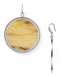 Add exotic edge to your accessory collection with MICHAEL Michael Kors' horn earrings. Whether you're downtown or on safari, these dandling discs love bright separates and a wild itinerary. Add exotic edge to your accessory collection with MICHAEL Michael Kors' horn earrings. Whether you're downtown or on safari, these dandling discs love bright separates and a wild itinerary.