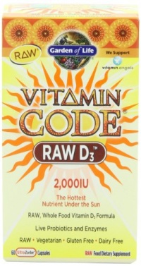 Garden of Life Vitamin Code Raw D3 Vitamin Supplement, 60 Count Garden of Life Vitamin Code Raw D3 Vitamin Supplement, 60 Count
