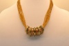 Gold beaded & Charms Fashion Jewelry Necklace #301