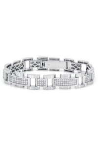 Effy Jewlery Gento Men's 14K White Gold Diamond Bracelet, 4.00 TCW Effy Jewlery Gento Men's 14K White Gold Diamond Bracelet, 4.00 TCW