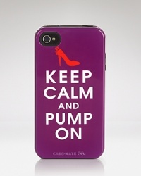 CaseMate crafts a cute reminder to Keep Calm and Pump On, with this iPhone case, cleverly designed to make a statement each time you answer. CaseMate crafts a cute reminder to Keep Calm and Pump On, with this iPhone case, cleverly designed to make a statement each time you answer.