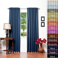 Solid Thermal Insulated Blackout Curtain 84L- 1 Set-NAVY Solid Thermal Insulated Blackout Curtain 84L- 1 Set-NAVY