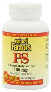 Natural Factors Phosphatidylserine 100mg Softgels, 60-Count Natural Factors Phosphatidylserine 100mg Softgels, 60-Count