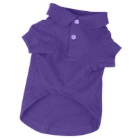 Zack & Zoey Cotton Polo Dog Shirt, X-Small, 8-Inch, Ultra Violet Zack & Zoey Cotton Polo Dog Shirt, X-Small, 8-Inch, Ultra Violet