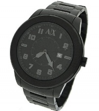 Armani Exchange Steel Bracelet Black Dial Men's watch #AX1125 Armani Exchange Steel Bracelet Black Dial Men's watch #AX1125
