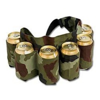 Redneck Beer and Soda Can Holster Belt, Camouflage Redneck Beer and Soda Can Holster Belt, Camouflage