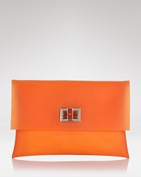 Work Anya Hindenmarch's tongue-and-chic style with this rubber clutch. A cute and quirky alternative to traditional leather, this extra loves rainy days, denim and ankle booties. Work Anya Hindenmarch's tongue-and-chic style with this rubber clutch. A cute and quirky alternative to traditional leather, this extra loves rainy days, denim and ankle booties.