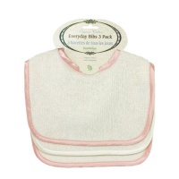 Bumkins Organic Cotton Everyday Bib 3-Pack - Rose Bumkins Organic Cotton Everyday Bib 3-Pack - Rose