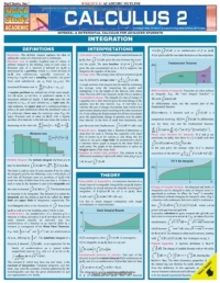 Calculus 2 (Quickstudy: Academic) Calculus 2 (Quickstudy: Academic)
