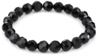 1928 Jewelry Nightfall Multi-Faceted Black Beaded Bracelet 1928 Jewelry Nightfall Multi-Faceted Black Beaded Bracelet
