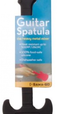 Gama-Go Guitar Baking Spatula, Black Gama-Go Guitar Baking Spatula, Black