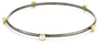 GURHAN Skittle Dark Silver with High Karat Gold Pearl 4mm Bracelet GURHAN Skittle Dark Silver with High Karat Gold Pearl 4mm Bracelet