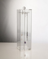 Clear Acrylic Necklace Keeper - holds over 12 necklaces