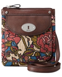 Take on the tapestry trend with this ready-for-anything minibag from Fossil. Crafted from durable cotton, rich leather and custom hardware, it's the ultimate accessory for every girl on-the-go. Take on the tapestry trend with this ready-for-anything minibag from Fossil. Crafted from durable cotton, rich leather and custom hardware, it's the ultimate accessory for every girl on-the-go.