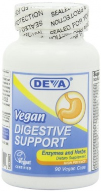 Deva Vegan Vitamins Digestive Support with Enzymes and Herbs, 90-Count Deva Vegan Vitamins Digestive Support with Enzymes and Herbs, 90-Count