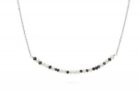 Omerta Zodiac Collection Capricorn Black Diamond & White Freshwater Pearl Necklace/Pendant Omerta Zodiac Collection Capricorn Black Diamond & White Freshwater Pearl Necklace/Pendant