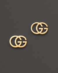 18K yellow gold earrings by Gucci. 18K yellow gold earrings by Gucci.