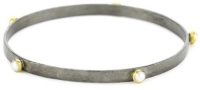 GURHAN Skittle Dark Silver with High Karat Gold Pearl Bracelet GURHAN Skittle Dark Silver with High Karat Gold Pearl Bracelet