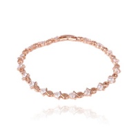 Fashion Plaza 18k Gold Plated Cubic Zircon Fishshape Tennis Bracelet 7 B148 Fashion Plaza 18k Gold Plated Cubic Zircon Fishshape Tennis Bracelet 7 B148